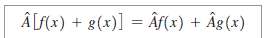 (a) Give an example of an operator that satisfies Eq.