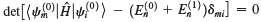 Show that the secular equation (9.82) can be written as