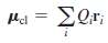 Show that the dipole moment (14.9) of a system of