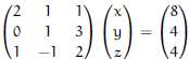 Solve this matrix equation.