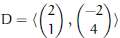 In R2, where
find the change of basis matrices from D