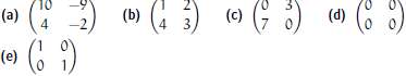 For each, find the characteristic polynomial and the eigenvalues.