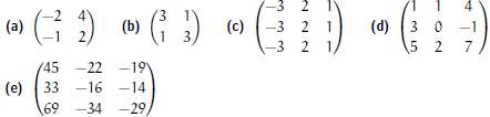 Decide which of these matrices are nilpotent.