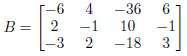 Find the null space of the matrix B, N(B).