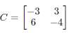 Consider the subspace
of the vector space of 2 Ã— 2