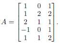 Find the rank and nullity of the matrix