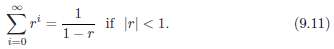 Use (9.11) to verify equation (9.12).
