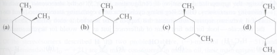 Which of the following cyclohexane derivatives are chiral? For the