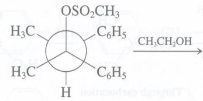 Give the two major substitution products of the following reaction.