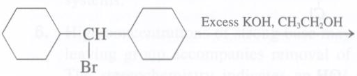 Write the products of the following elimination reactions. Specify the