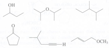 An organic compound exhibits IR spectrum F. From the group