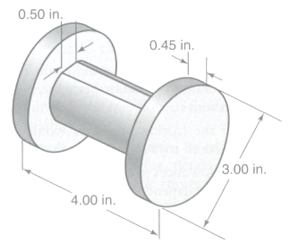 The blank for the spool shown in the accompanying figure