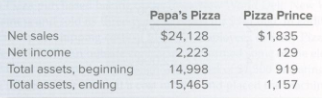 Papa's Pizza is the market leader and Pizza Prince is