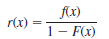 Let X denote the lifetime of a component, with f
