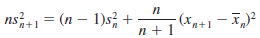 Let n and sn2 denote the sample mean and variance