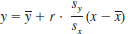 Let sx and sy denote the sample standard deviations of