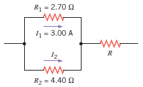 The drawing shows a portion of a larger circuit. Current