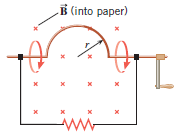 A loop of wire has the shape shown in the
