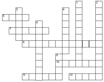 Review accounting terms by completing the following crossword puzzle.
Across:
5. Copy