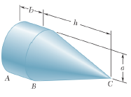 Determine the location of the centroid of the composite body