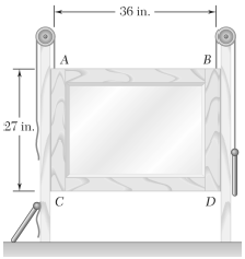 A window sash weighing 10 lb is normally supported by