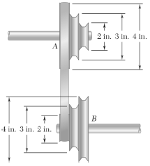 The two pulleys shown may be operated with the V