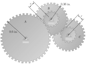 A simplified gear system for a mechanical watch is shown.