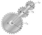 For the gearing shown, derive an expression for the angular