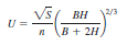 Manning's equation can be used to compute the velocity of