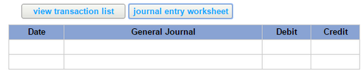 journal entry worksheet view transaction list General Journal Debit Credit Date 