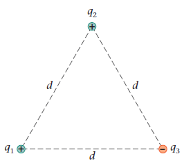 The point charges in FIGURE 19-42 have the following values: