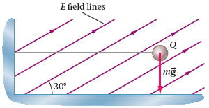 E field lines mg 30° 