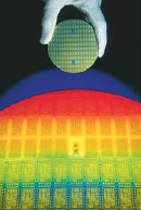 Computer chips (Fig. 1-17) are etched on circular silicon wafers