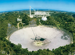 The 300-meter radiotelescope in Arecibo, Puerto Rico (Fig. 25-33), is