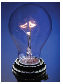 A three-way lightbulb can produce 50W, 100W, or 150W, at
