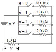 The circuit shown in Fig. 19-95 is a primitive 4-bit