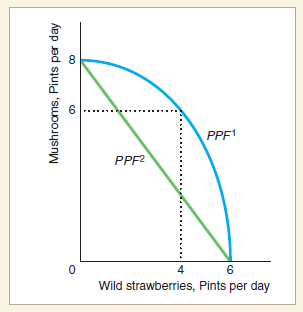 PPF1 PPF2 4 Wild strawberries, Pints per day Mushrooms, Pints per day 