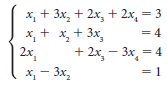 х, + 3x, + 2х, + 2х, — 3 * + 3x, 2x, х, — Зх, = 4 + 2x, — 3х, — 4 