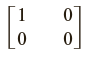 A square matrix is idempotent when A2 = A. Determine