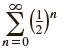 Find the sum of the infinite geometric series.
1.
2.
3.