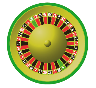 American roulette is a game in which a wheel turns