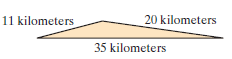 11 kilometers 20 kilometers 35 kilometers 