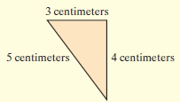 3 centimeters 5 centimeters 4 centimeters 