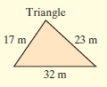 Triangle 17 m 23 m 32 m 