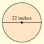 Find the circumference of each circle. Then use the approximation