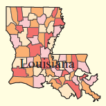 1. The 2020 projected population of Louisiana is approximately 4,588,800