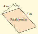 4 m 6 m Parallelogram 