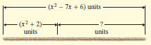 (x2 - 7x + 6) units (x2 + 2) )- units units 