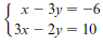 1. Does (6, 4) satisfy the following system of linear