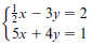Jx - Зу — 2 5x + 4y = 1 